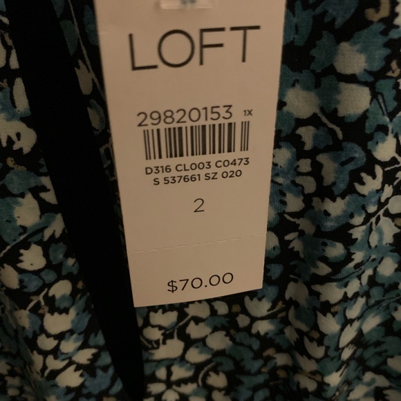 Navy & Teal Floral Loft Dress - Picture 4 of 6